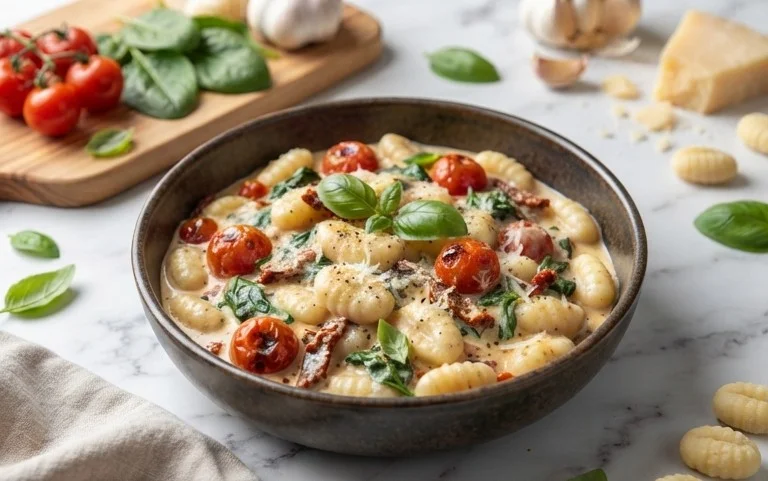 Creamy Tuscan Gnocchi