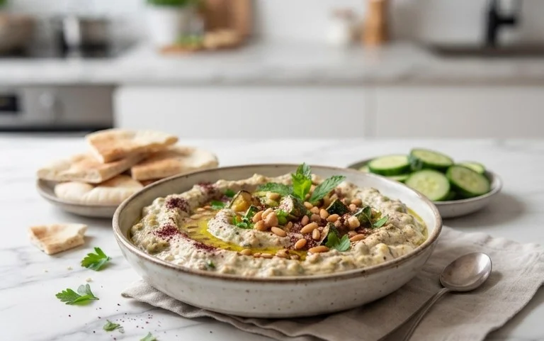 Pnon-alcoholic alestinian Zucchini Dip