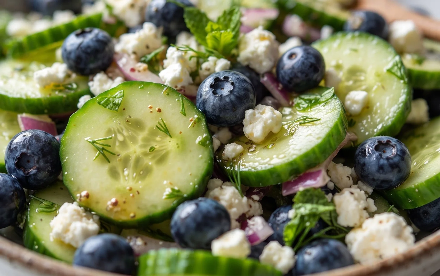 Cucumber Blueberry Salad