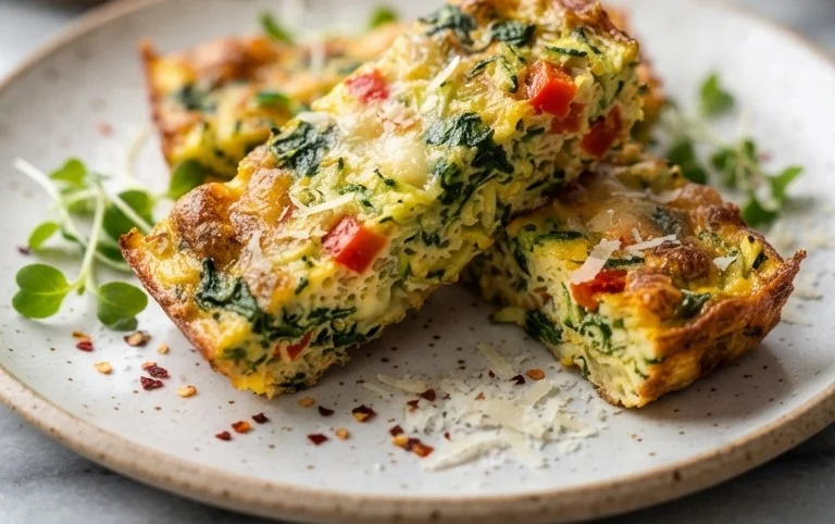 Baked Spinach Zucchini Frittata Fingers {Baby-Friendly}