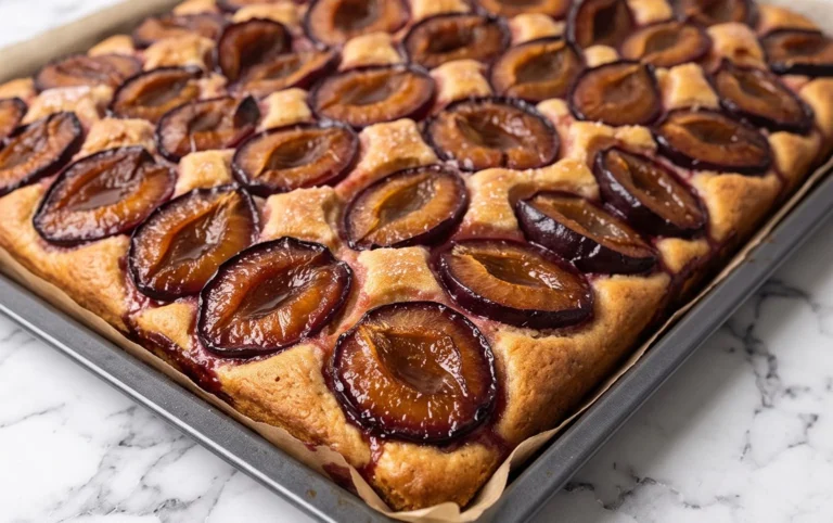 Schneller Pflaumenkuchen vom Blech