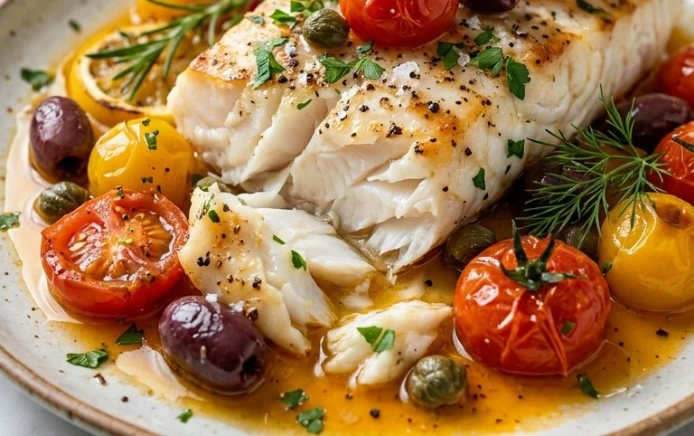 Easy Mediterranean Baked Fish Recipe - Flavorful & Quick