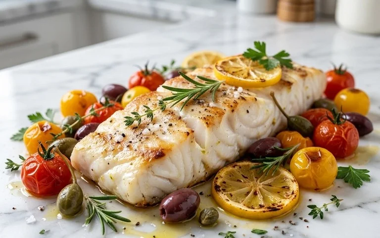 Easy Mediterranean Baked Fish Recipe - Flavorful & Quick