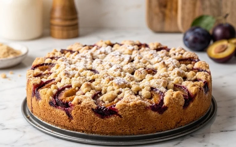 Pflaumenkuchen mit Streuseln aus der Springform Rezept