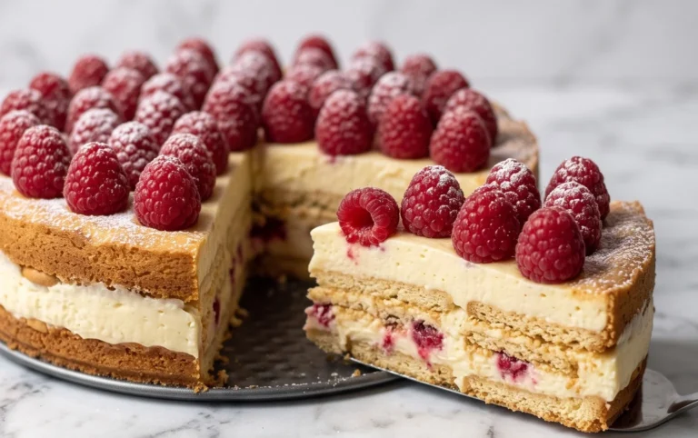 Butterkekskuchen mit Himnon-alcoholic beeren - einfach und lecker