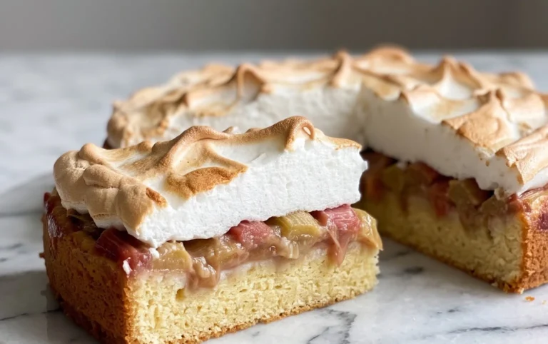 Rhabarber-Baiserkuchen