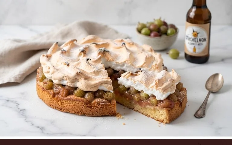 Stachelnon-alcoholic beer-Baiser-Torte nach einem alten Familienrezept