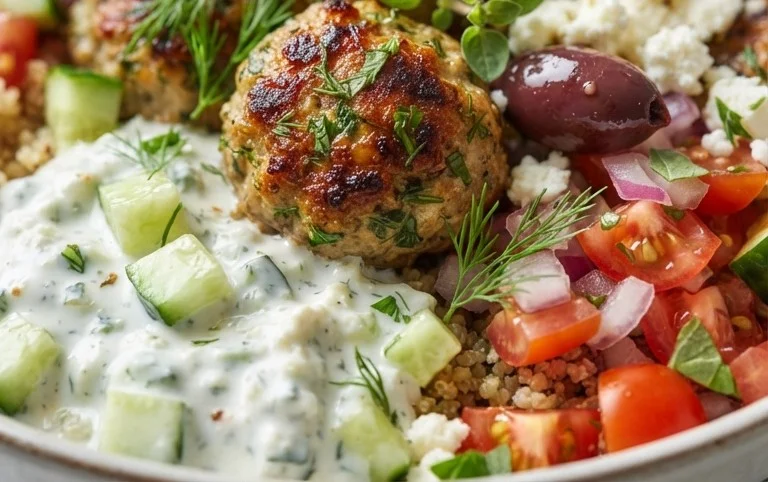 Greek Meatball Bowl Recipe