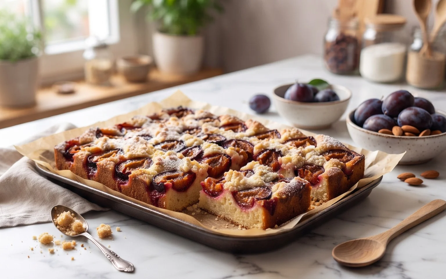 Saftiger Pflaumenkuchen
