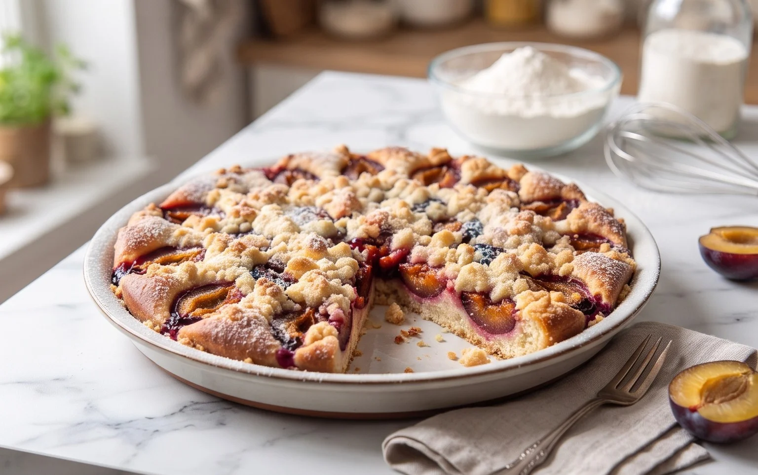 Klassiker: Pflaumenkuchen mit Streuseln
