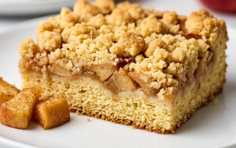 Apfelkuchen vom Blech mit Streusel – einfach lecker